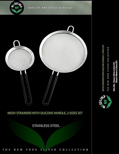 NewlineNY passoires maille haut de gamme en acier inoxydable, 5' et 8' 2 tailles définies - Nail Gallerys