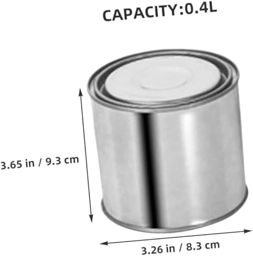 NUOBESTY Lot De 2 Boîtes Rondes en Métal avec Couvercles, Contenants De Stockage De Peinture Vides Et Épais pour Échantillonnage en Laboratoire, Peinture À l'huile Et Usage Industriel, - Nail Gallerys