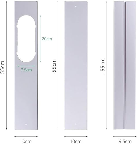 3PCS Déflecteur de climatisation mobile réglable, climatiseurs portables à ouverture plate Win-dow adaptateur, plaque d'étanchéité en PVC Win-dow - Nail Gallerys
