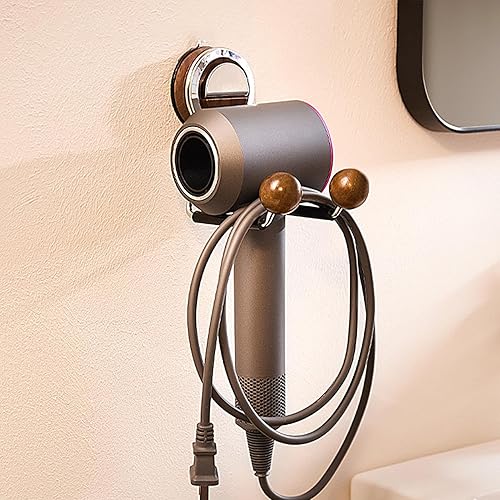 Huvqianu Support pour sèche-cheveux, crochet mural anti-rayures pour sèche-cheveux, crochet pour serviette et sèche-cheveux, support multifonction pour sèche-cheveux - Crochets adhésifs pour cuisine - Nail Gallerys
