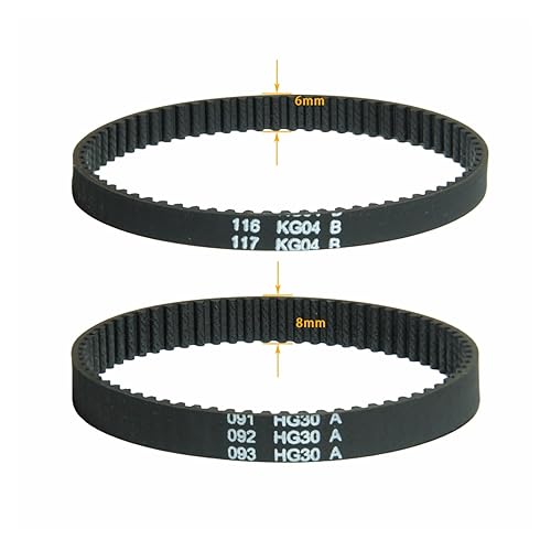 LATOOR 1pc courroie d'entraînement de distribution 210-3M-6/210-3M-8 périmètre 210mm largeur 6/8mm dents 70 pièce de rechange for aspirateur (Size : 1 x Width 8mm) - Nail Gallerys