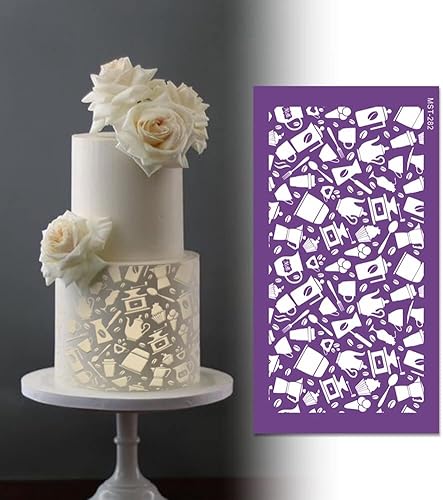 Pochoirs de décoration de gâteaux Gabarits de décoration de pochoirs latéraux réutilisables pour fruits et légumes Moules creux en dentelle - Nail Gallerys