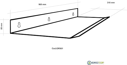 Idrotop Climatiseur Déflecteur d'air Transparent Nouveau Design Plexiglas 900 x 300 x 30 mm ou 1100 x 300 x 30 mm Accessoire Climatiseur - Nail Gallerys
