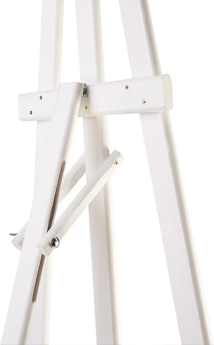 Chevalet Artiste Peintre Toile Tableau DWA - Chevalet pour Toile de Peinture en Bois Grand 1800 mm Studio - WHITE - Nail Gallerys