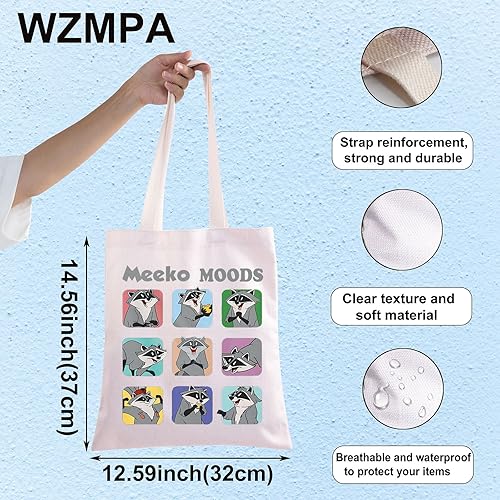 WZMPA Meeko Sac fourre-tout en toile Motif raton laveur Meeko - Nail Gallerys