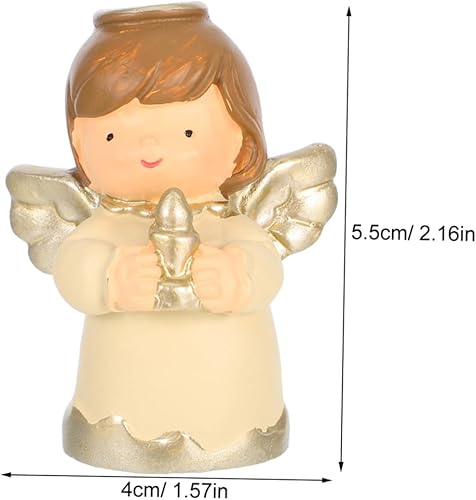 Amosfun 4pièces Décorations Petite Fille Ange Adornements Créatifs pour Gâteaux Et Décorations De Maison Doré - Nail Gallerys