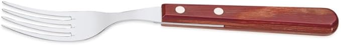 Tramontina - Fourchette rouge Gaucho 21 cm.Inox et technobois. X 12 - Nail Gallerys