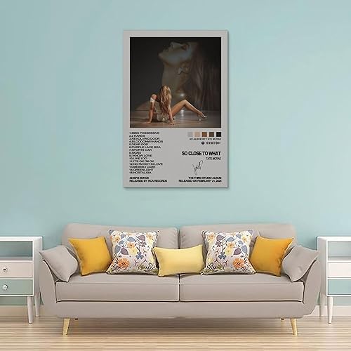 Youwenos Tate Poster d'album de musique Mcrae So Close To What - Décoration murale pour chambre à coucher - 30 x 45 cm - Sans cadre - Nail Gallerys