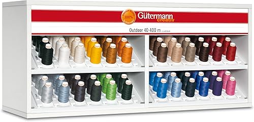 Gütermann Fil de sewing d'extérieur 400 m, résistant aux UV, 7 ou 8, gris foncé - Nail Gallerys