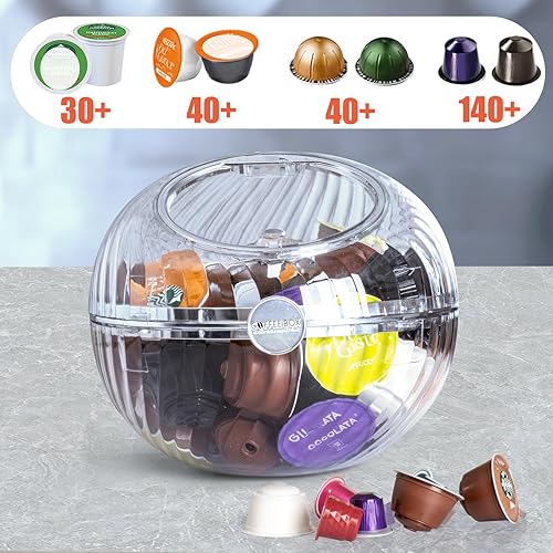 Guolich Panier à capsules de café, rangement de capsules de café, organisateur de capsules de café, en forme de boule, pour le stockage des capsules de café et des fruits, pour comptoir et bar à café, - Nail Gallerys