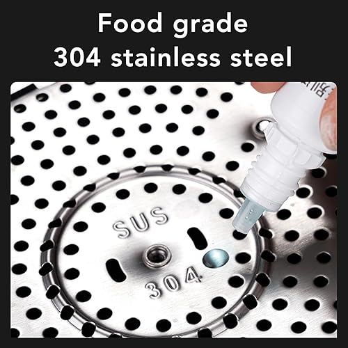 Panier vapeur pliable pour légumes en acier inoxydable 304 - Ne se déforme pas - Panier vapeur pliable et extensible (acier inoxydable 304 3) - Nail Gallerys