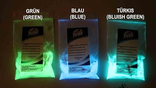Poudre de luminescence, poudre qui brille, pigment qui brille vert 50 g – Glow in the dark, phosphorescence - Nail Gallerys