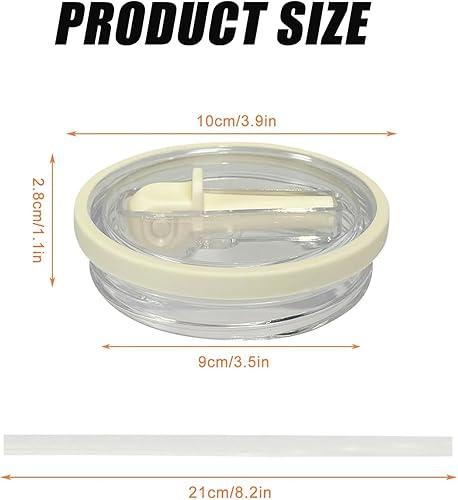 STFYUG 2 Pièces Cup Couvercle Étanche, Couvercle Stanley Cup Etanche, Stanley Cup Accessoires, Bouchon Stanley Cup, 40 Oz Tumbler Flip Straw, Reusable Tumbler Accessory(Blanc) - Nail Gallerys