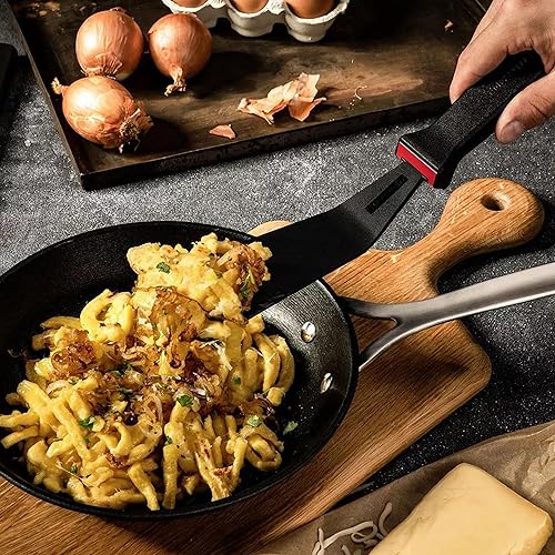 FMprofessional Force Wok en fonte 32 cm - Poêle wok avec revêtement antiadhésif de qualité supérieure - Convient à tous les types de feux (y compris induction) - Environ 33 x 42,8 x 12 cm - Nail Gallerys