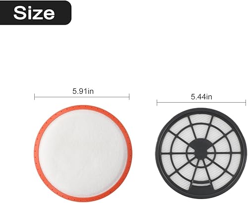 Kit de remplacement de filtre pour aspirateur VAX pour modèles CVRAV013 CCQSAV1P1 CCQSAV1C1 CCQSASV1P1 CCQSASV1T1 Modèles Cylindre Aspirateur avec Filtres à Air Postmoteur - Nail Gallerys