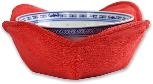 Zilimontt Lot de 4 supports confortables en polyester pour bols chauds et froids - Passe au micro-ondes - Passe au micro-ondes - Nail Gallerys