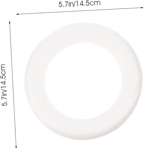 HOMSFOU 8 Pièces Cercles Mousse Décoratifs pour Diy Anneaux de Fleurs pour Décoration de Mariage Noël - Nail Gallerys