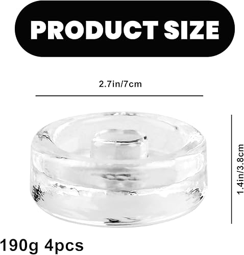 Nizirioo Lot De 4 Poids De Fermentation, Poids De Fermentation En Verre Avec Poignées Faciles À Prendre En Main, Pour Garder Les Légumes Immergés Pendant La Fermentation Et La Marinade - Nail Gallerys