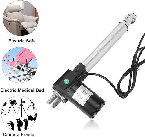 Actionneur linéaire 12V 500mm，Jectse 6000N Moteur d'entraînement électrique linéaire Moteur de putter électrique pour le lit médical électrique, le canapé électrique(500mm) - Nail Gallerys