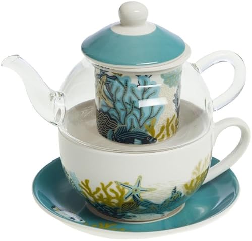 Amadeus - Coffret théière égoïste en Manatea en verre et en porcelaine - Nail Gallerys