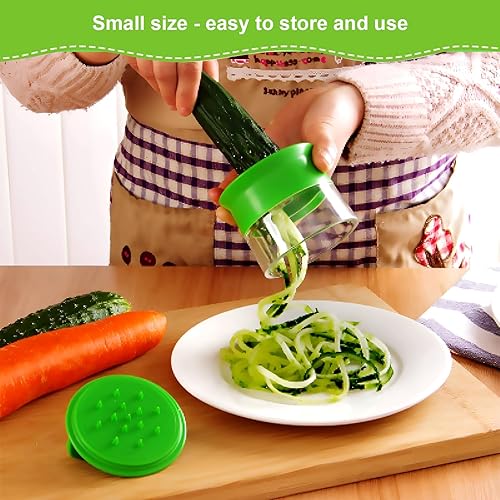 ZSMJAER Coupe Légumes,Coupe légume Spiralizer pour Courgette Nouilles,Carotte Spaghettis,Concombre Tagliatelle spiraliseur de légumes - Nail Gallerys