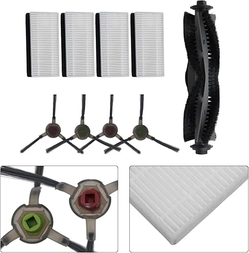 Kit de pièces de rechange Airrobo pour aspirateur robot P20 avec brosses latérales, brosse rouleau et filtres - Nail Gallerys