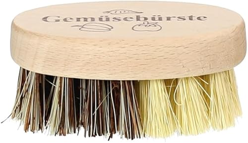 bütic Brosse à légumes en hêtre avec poils souples et rigides Dans de Nombreuses Tailles Gemüsebürste Taille ca. 12 x 4cm - Nail Gallerys