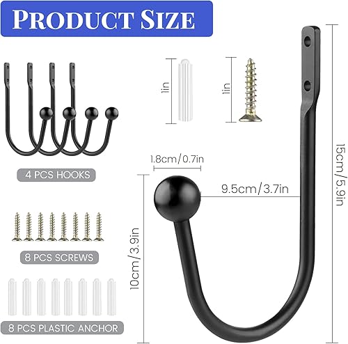 4 Pièces Embrasse Rideau Metal, Retenues de Draperie de Attache Rideau Forme de U, pour Rideaux de Décoration, Chambre à Coucher, Cuisine (Nickel Perle) - Nail Gallerys