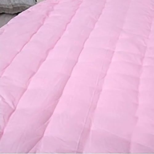 MSM Rond Matelas, Épaissir Matelasse Douceur Confortable Solid Color Chambre Salon Topper Matelas Futon Rouleau de lit-Rose Diamètre:220cm - Nail Gallerys