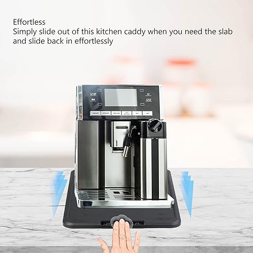 Plateau Coulissant Pour Machine à Café, Plateau Coulissant En Plastique Pour Cafetière Avec Patins Antidérapants, Curseur De Cafetière Pour Comptoir (16,1 X 11,8 X 0,8 Pouces) - Nail Gallerys