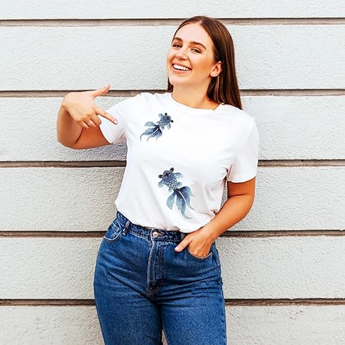 SEWACC 4 Pièces Patch De Vêtements Patch Animal à Coudre Patch De Poisson Rouge Pour Les Vêtements Patchs Brodés Appliques De Poisson Pour Les Vêtements Patch Blue Fil à Broder - Nail Gallerys