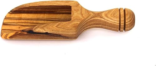 Mitienda - Glissière en bois d'olivier - Made, ustensile de cuisine pour dimensions, cuillère à sel, petite pelle - Convient également pour le sucre, la pelle de remplissage (grand) - Nail Gallerys
