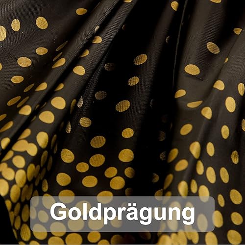 Lot de 4 nappes de fête, noires et dorées, jetables, pour table rectangulaire, pour pique-nique, mariage, fête d'anniversaire, Noël, remise de diplôme, cocktail, 137 x 275 cm (noir doré) - Nail Gallerys