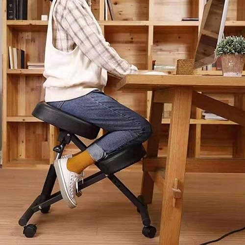 OUKANING Chaise Ergonomique à Genoux Tabouret réglable en Hauteur Chaise à Genoux avec roulettes Siège Formant Le Corps Chaise de Posture à Genoux pour la Maison et Le Bureau - Nail Gallerys