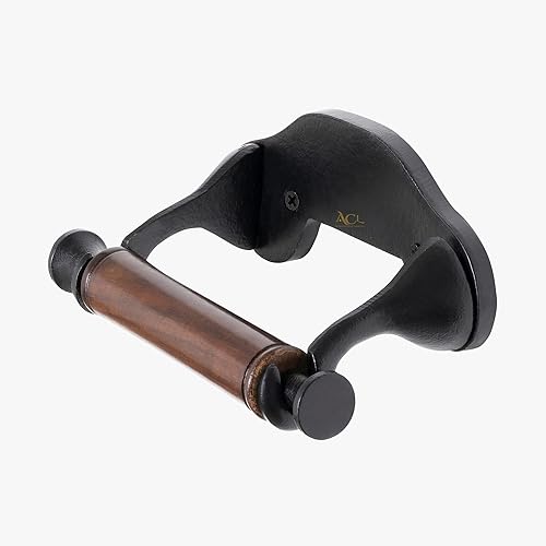 Assorted Collections - WC1 Traditionnel en Fonte Borough of London – Design Vintage – Porte-Rouleau de Papier Toilette Mural Victorien – Porte-Papier/mouchoirs avec Boucle en Bois Dur – Style Antique - Nail Gallerys