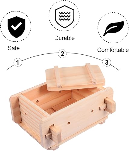 Luxshiny 1 PC Tofu Maker Moule de Presse Boîte à Tofu Bois Tofu Moule de Tofu Tofu Moulin Moule Tofu Fabrication D' Outil pour La Maison - Nail Gallerys