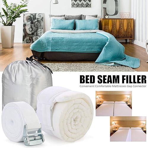 Kit de connecteur de matelas pont de lit – Remplisseur d'espace pour lit king size, bouchon de couture pour lit double simple | Kit de connecteur de matelas, rallonge de lit de remplissage d'espace po - Nail Gallerys