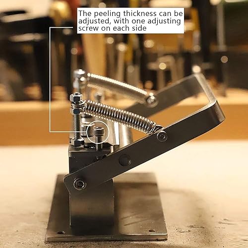BDJSN Machine À Éplucher Le Cuir Manuelle, Séparateur De Skiver en Acier Inoxydable, pour Éplucher Le Cuir, Outils De Séparation du Cuir pour Bricolage, Usine Et Maison - Nail Gallerys