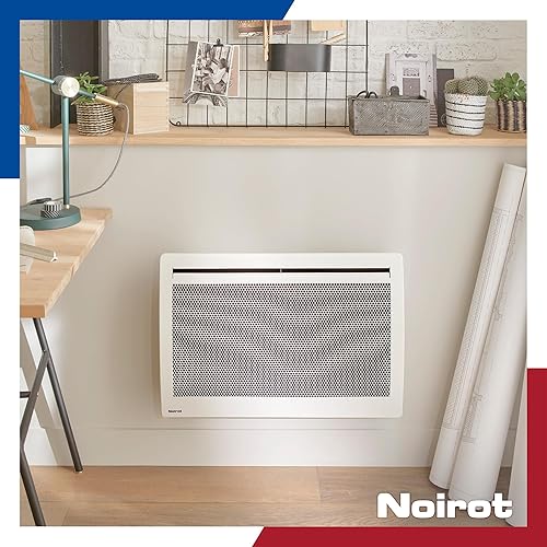 Noirot - Radiateur Électrique Ray Vertical- Panneau Rayonnant - Chaleur Instantanée et Confortable - Certifié Origine France Garantie, NF - Blanc, 1000 Watt - Nail Gallerys