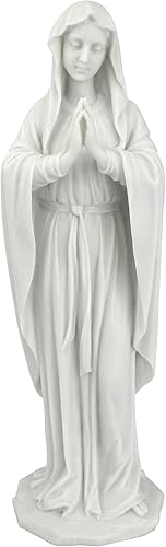 Design Toscano Vierge Marie, Sainte Mère de l'Immaculée Conception Statue Religieuse de Jardin, 58.5 cm, polyrésine, palette complète de couleur - Nail Gallerys