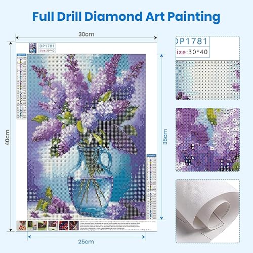 Fumupe Paysage Diamond Painting Adulte, 5D Diamond Painting Mer, Broderie Diamant Kit Complet, DIY Peinture Diamant Strass Point de Croix Cristal Painting pour Murale Décoration 30x40cm - Nail Gallerys
