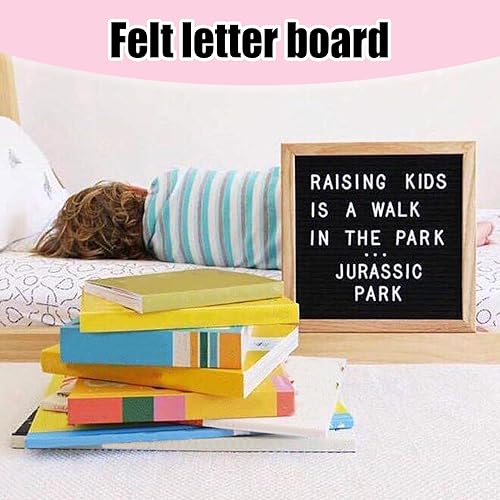 Tableau En Feutre Lettres - Panneau D'affichage Lettres - Tableau En Feutre Rustique Avec Cadre En Bois, Format 25x25cm Pour École Salle De Classe Hôpital Restaurant Café Mariage Anniversaire - Nail Gallerys