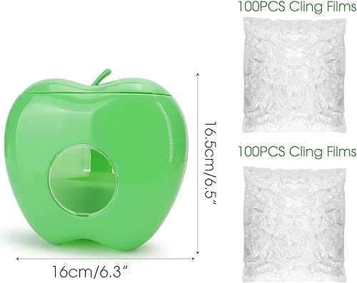 200 Pièces Charlotte Alimentaire Reutilisable, Boîte de Rangement pour Film Alimentaire, Film Alimentaire Reutilisable, Boîte de Rangement pour Film Plastique, Élastiques Sacs de Conservation Frais - Nail Gallerys