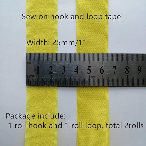 YunYunStrap Bande auto agrippante à coudre, bandes de tissu en nylon non adhésives 25 mm large pour des vêtements, chaussures - Nail Gallerys