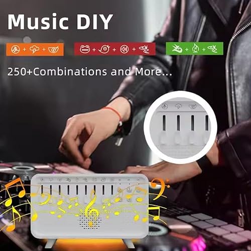 Humidificateur de bruit blanc multifonctionnel avec haut-parleur Bluetooth et diffuseur de veilleuse, Fl 3 en 1 Aromathérapie - LED sans flamme - Nail Gallerys