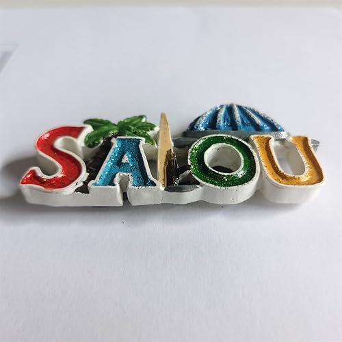 Salou Espagne Aimant de réfrigérateur 3D en résine fait à la main Motif Salou - Nail Gallerys
