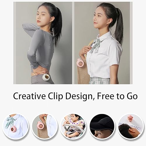 Générique Ventiloclip Avenq, Mini Ventilateur à Clipser, Petit éVentail Tour De Cou à Pince Tourbillon, Mini Ventilateur Portable Convient Aux Voyages En Plein Air (White) - Nail Gallerys