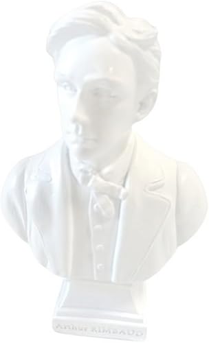 impexit Reproduction en résine Buste de Arthur rimbaud Couleur Blanc 12,5/9/5,5 cm - Nail Gallerys