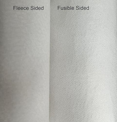 Minor Defects Entoilage en polaire thermocollante pour couture, poids moyen pour la fabrication de sacs (blanc, 120 cm x 1 m) - Nail Gallerys