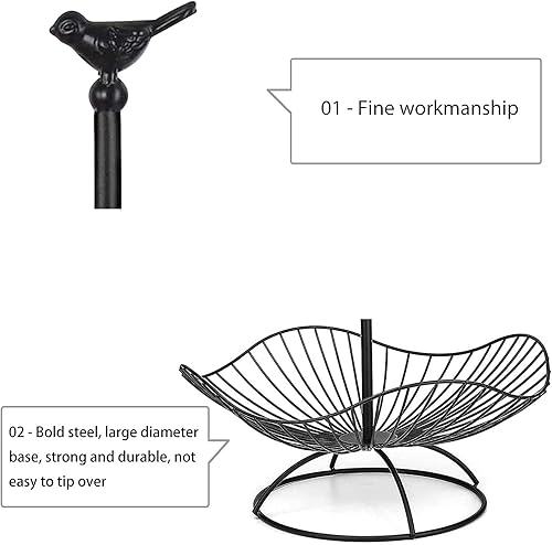 easyBee Corbeille à Fruits en Métal à 3 Étages, Porte de Fruits et Légumes Multicouches , Panier de Garde Fruits et Légumes Frais, Beau et Mode, Essentiels pour Maison, Meilleur Cadeau - Noir Mat - Nail Gallerys